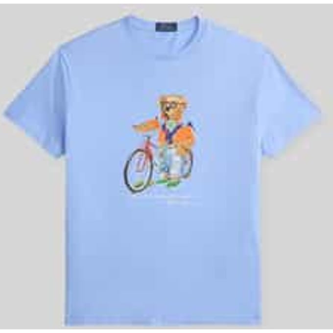 slim fit T-shirt met polo bear-print