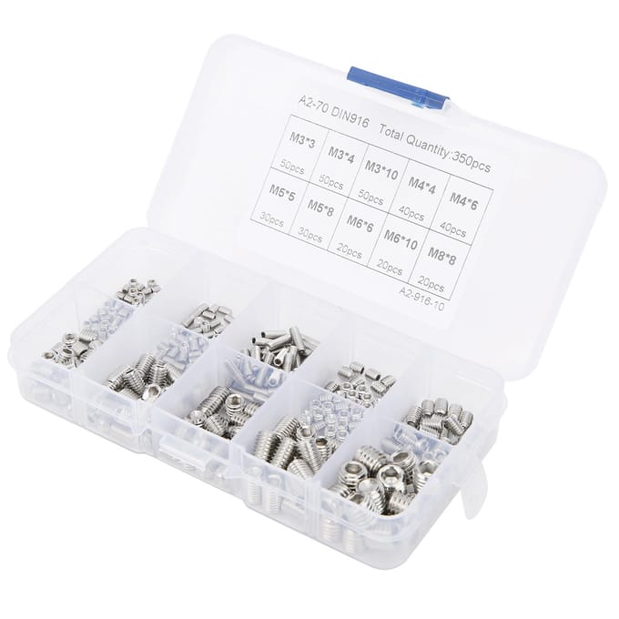 350 stuks Holle Einde Aanspanningsset 304 Roestvrijstalen Hardware Accessoires M3M8