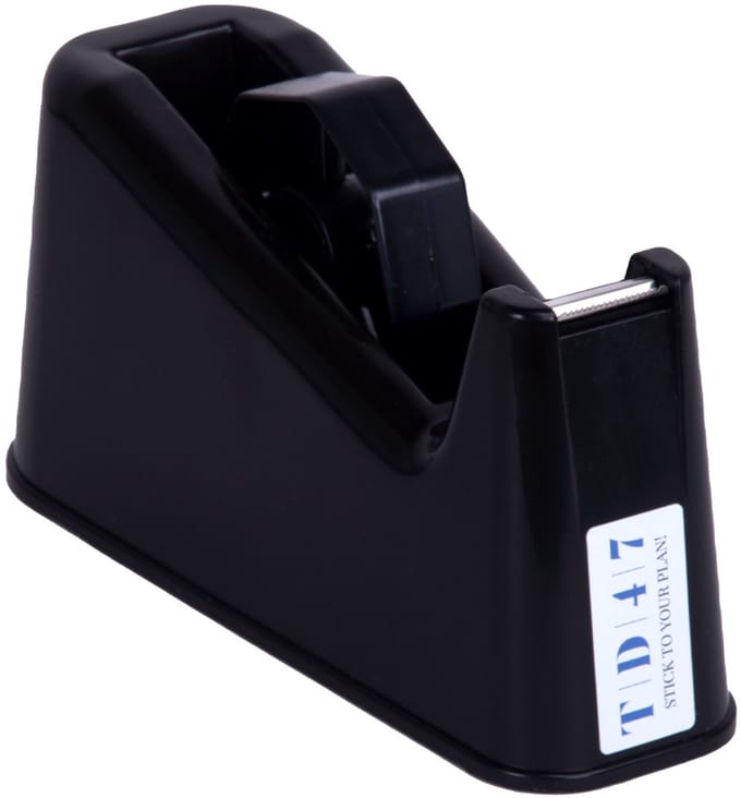 TD47 Tape Dispenser Tafelmodel 25mm - Zwart