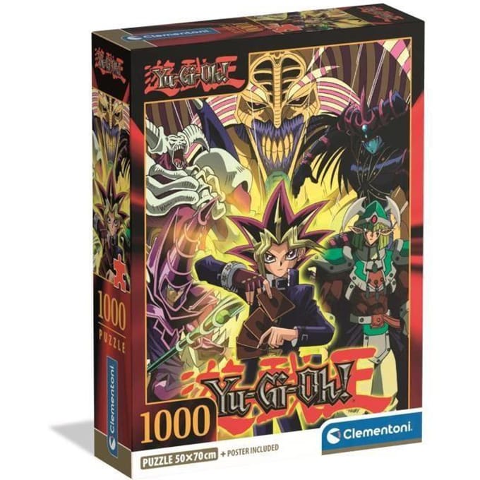 Clementoni - Puzzel - 1000 stukjes - Yu-Gi-Oh! - met poster - Portrait - vanaf 18 jaar