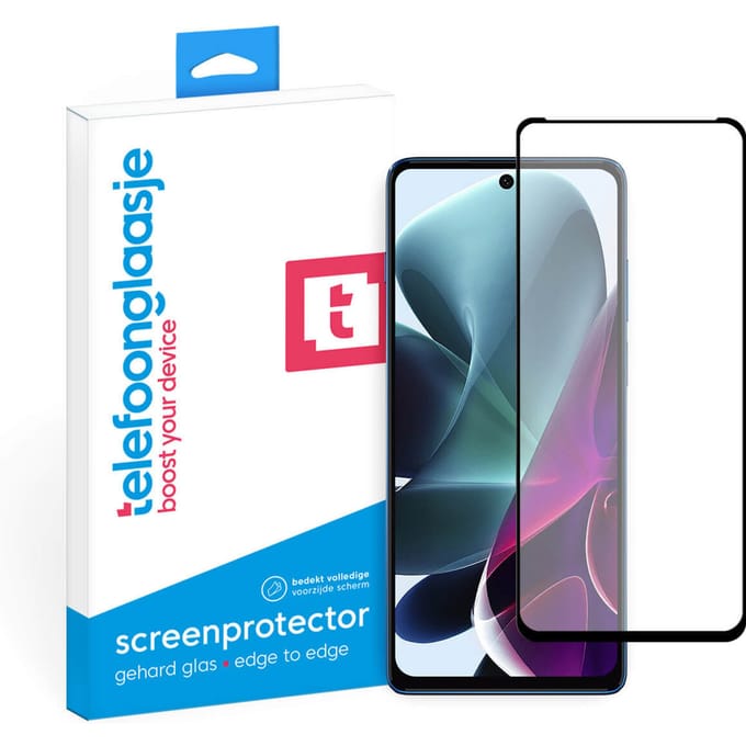 Motorola Moto G200 screenprotector gehard glas Edge to Edge