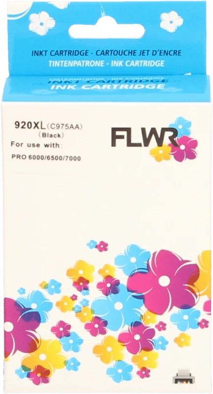 FLWR - Inktcartridge / Alternatief voor de HP 920XL / Zwart