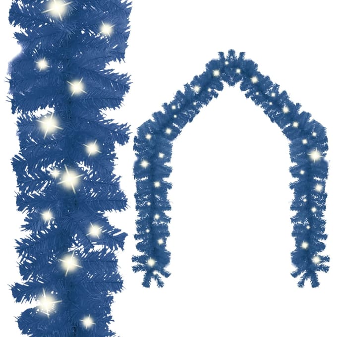 vidaXL - Kerstslinger - met - LED-lampjes - 5 - m - blauw