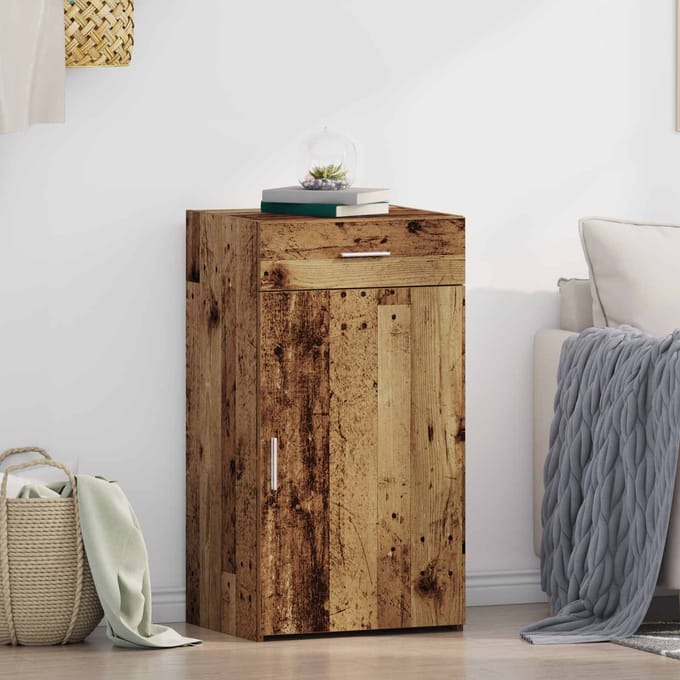 vidaXL - Dressoir - Oudhout - 50 - x - 42,5 - x - 93 - cm