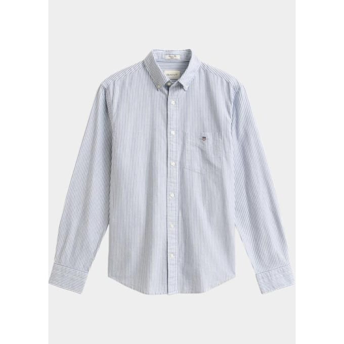 Gant Overhemd heren Blauw Klassiek Oxford-overoverhemd 3000230/436