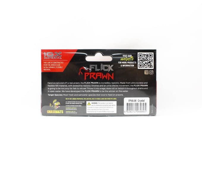 Chasebaits Flick Prawn 95 mm 4 gram Zinkende Lure 06 (4895)