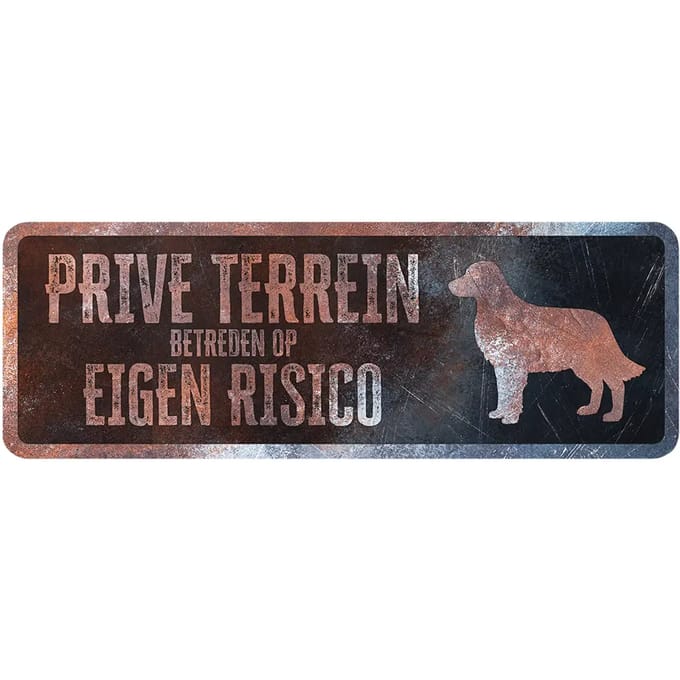 Frans golden retriever waarschuwingsbord D&D Home