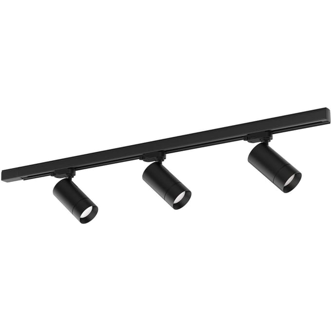 Molto Luce LED railsysteem Moove, zwart, 3-lamps