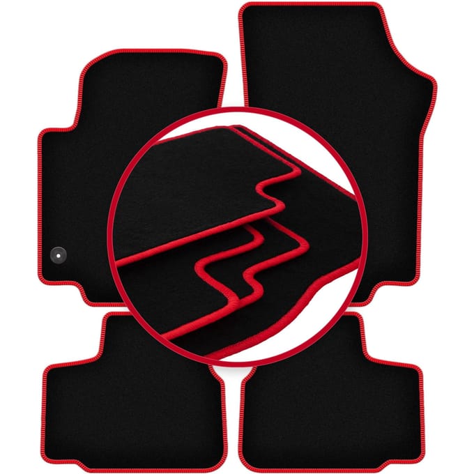 CARLUX-RED automatten voor: Skoda Citigo hatchback (2011-)