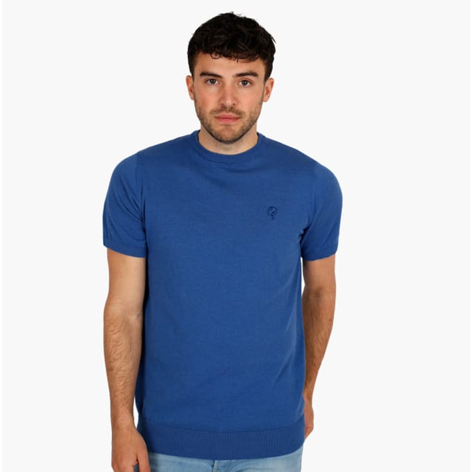 Heren T-Shirt Maurik - Avondblauw Melange