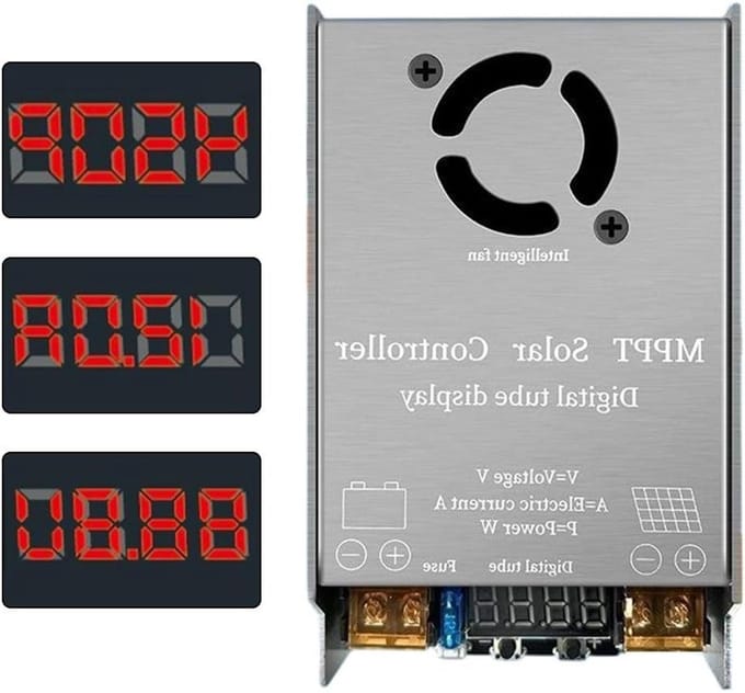 Zonne Laadregelaar - MPPT Controller - Batterijen Opladen - 98% Efficiëntie - 450W - Zilver
