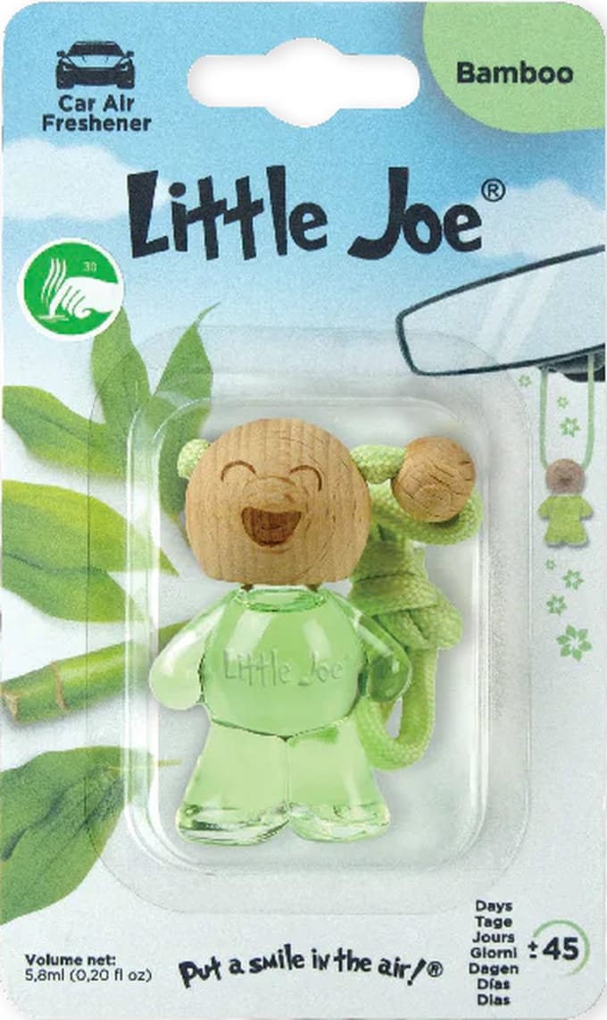 Little Joe Bottle autogeur - Bamboo - 45 dagen - autoluchtverfrisser