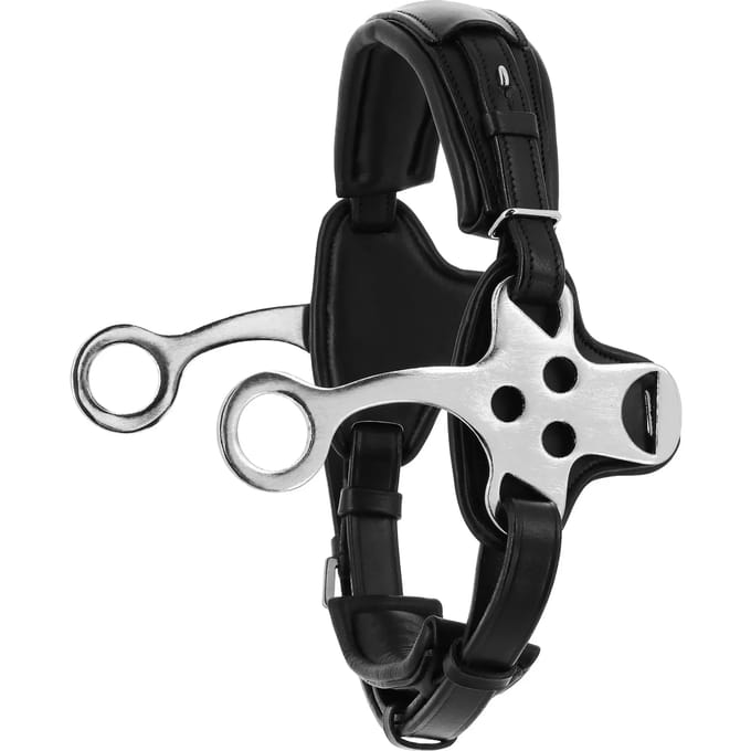 Paardenleder neusriem Norton Hackamore