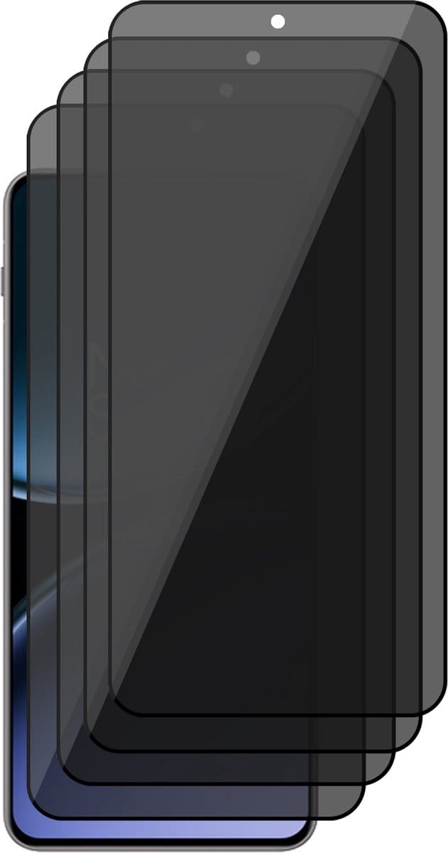 Privacy Screenprotector geschikt voor OnePlus Nord 4 - 4x Volledig Dekkend Glas Screen Protector
