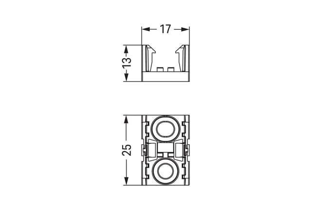 Wago 890-1622 2-Pool Distributie Montageplaat Zwart - 890-1622 [10 Stuks]