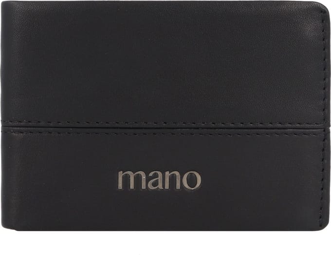 mano Don Romeo Portemonnee RFID Leer 10,5 cm - Jongens - Horizontaal - schwarz