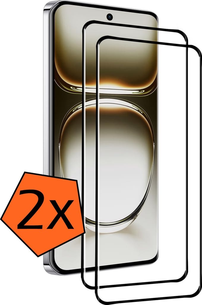 Screenprotector - 2 Stuks - Geschikt voor OPPO Reno 12 Pro - Full Cover - Gehard Glas - Beschermglas - Tempered Glass - Screen Protector