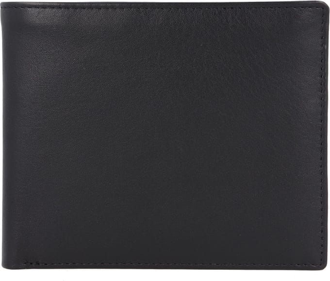 Esquire Frankfurt Portemonnee RFID-bescherming Leer 12 cm - Jongens - Horizontaal - schwarz