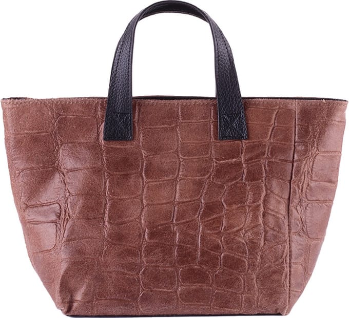 Giuliano handtas Adelaide - Donkerbruin - Dames - Made in Italy