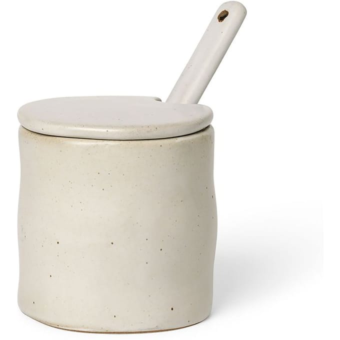 Ferm Living Flow Pot met lepel - off-white