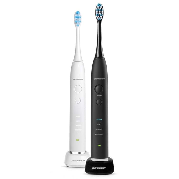 Berdsen Sonica B3 – Set van 2 Sonische Tandenborstels – Zwart & Wit