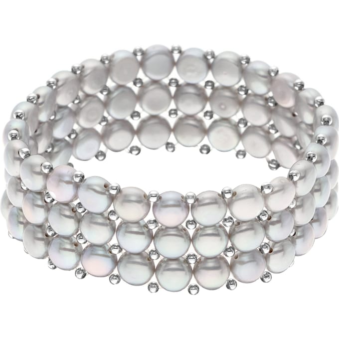 Armband 3 Rijen Echte Zoetwaterparels - 4 mm
