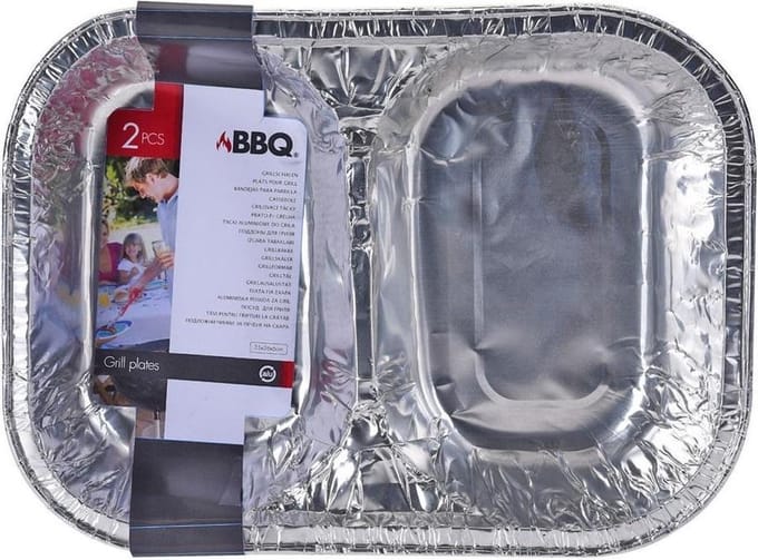 Set aluminium BBQ bakjes (2 stuks)