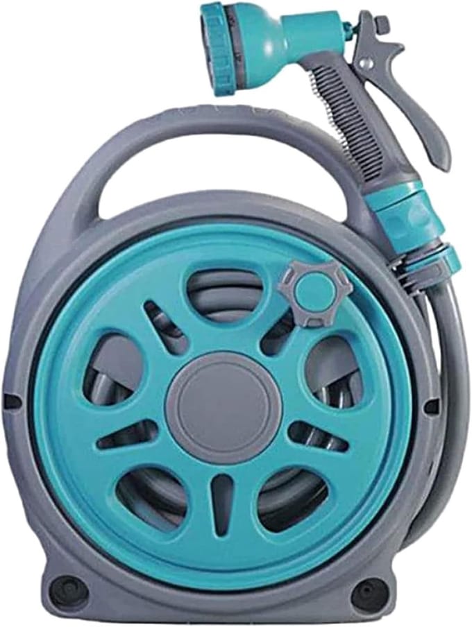 Tuinslanghaspel - Slangoproler - Tuin en Auto - 7 Sproei standen - 20 meter - Grijs