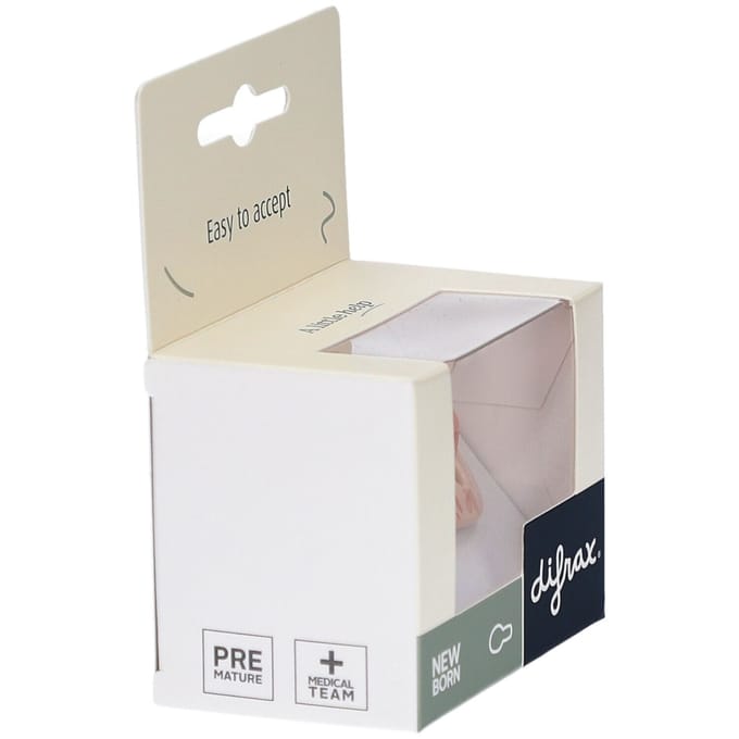 Difrax Natural Fopspeen - Newborn - Dusty Pink Leafs