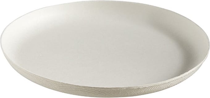 Bagastro Suikerriet Bord Rond Wit/120mm - 40 stuks