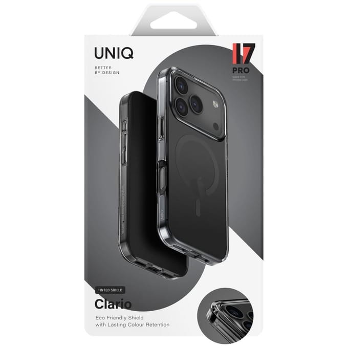 UNIQ Clario Magclick Charging Case for iPhone 17 Pro - Black