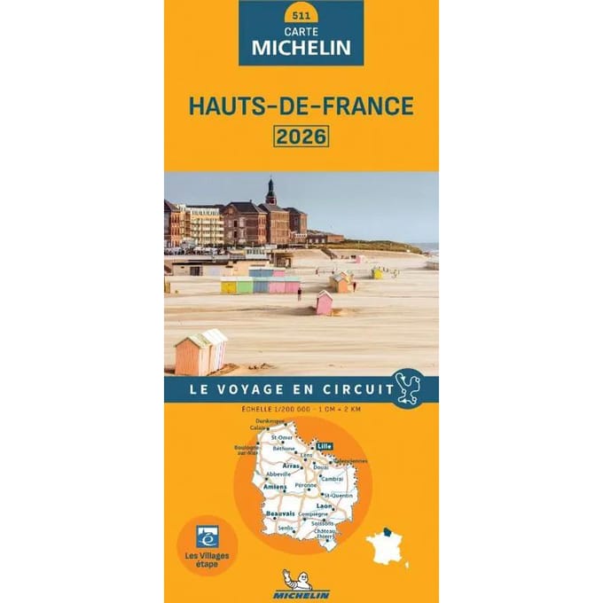 Michelin 511 Hauts-De-France 2026 - Regionale Kaarten Michelin