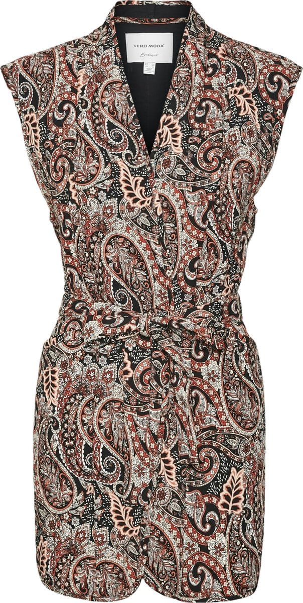 VERO MODA - VMMABLE MAGDA S/L LONG WAISTCOAT WVN BTQ - Dames - Gewatteerde jassen