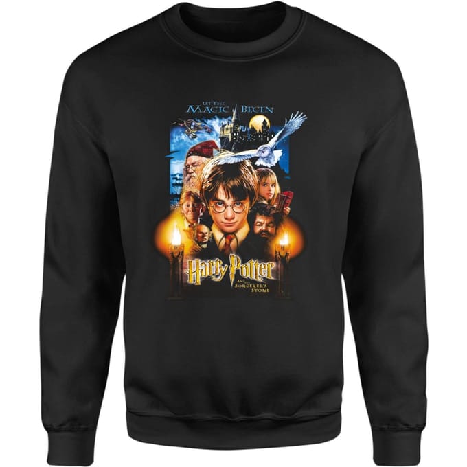 Harry Potter The Sorcerer's Stone Sweatshirt - Black - S
