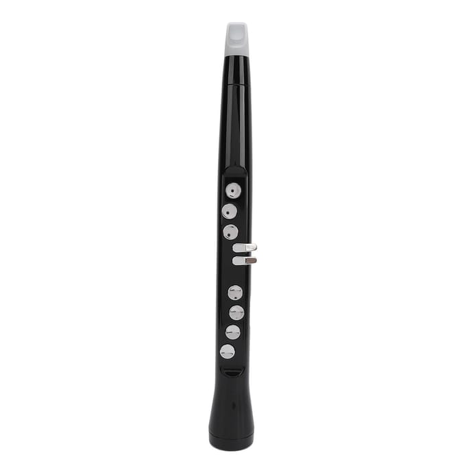 Mini Elektronisch Blaasinstrument Draagbaar 2-vinger Methode Oplaadbaar Blaasinstrument zwart