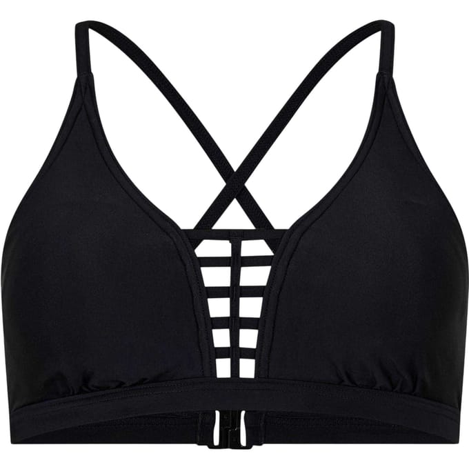 Zoggs Crop-top met ladderpatroon voor dames (Zwart)