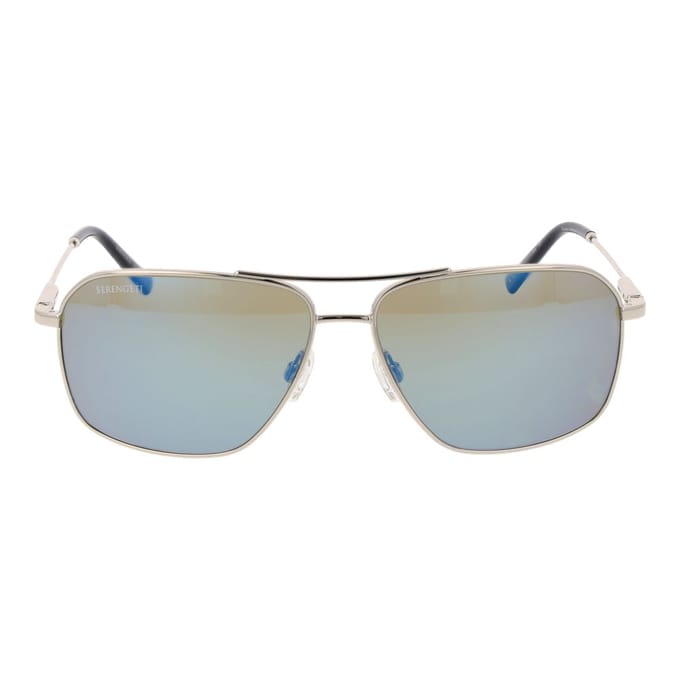 Serengeti Dorwinn SS578002 Shiny Silver Polarized 555nm Blue