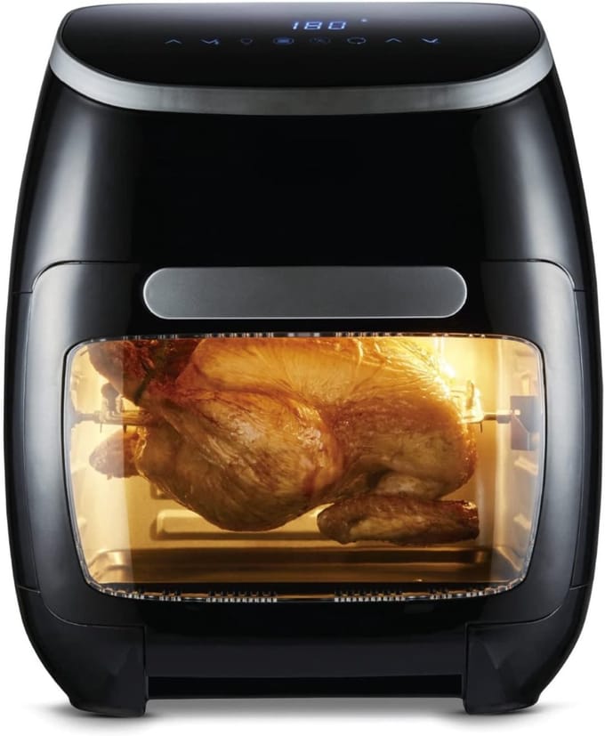 Zyrex® Heteluchtoven - Oven - Airfryer Oven - Zwart - 33cm x 39cm x 38cm