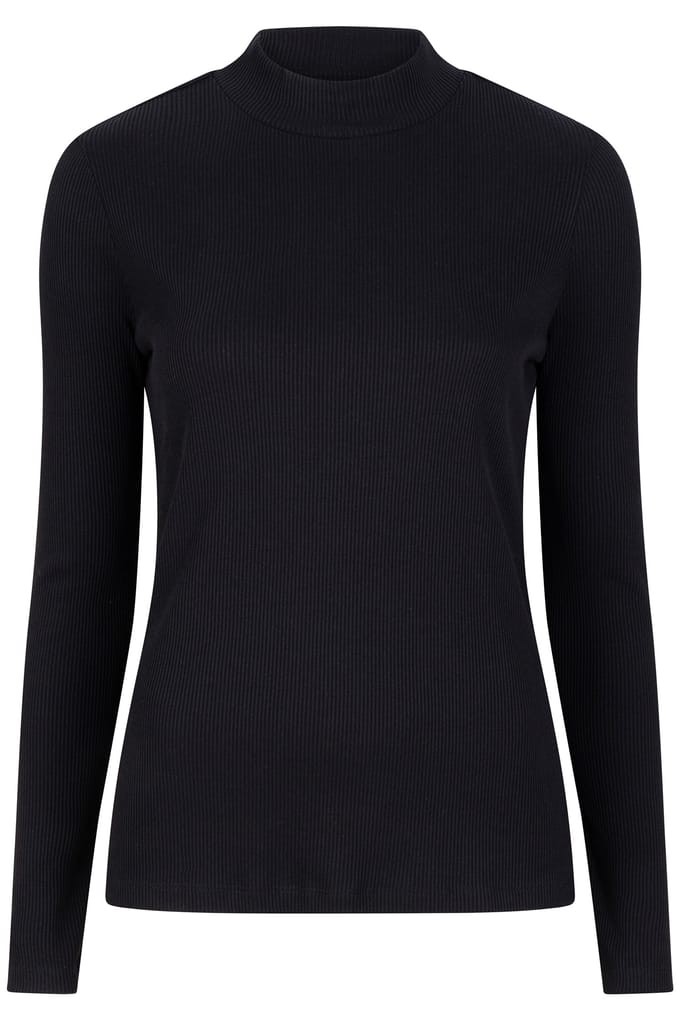 EsQualo Top Rib Long Slve Black Taglia: S | Maglioni a maglia Outlet | Donna | Nero