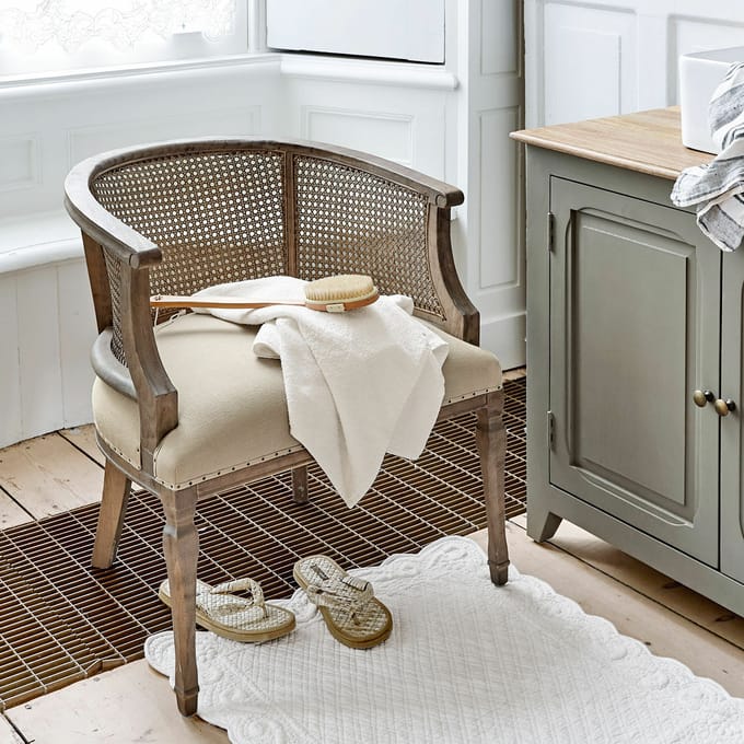 LOBERON Stoel Curbigny beige/bruin