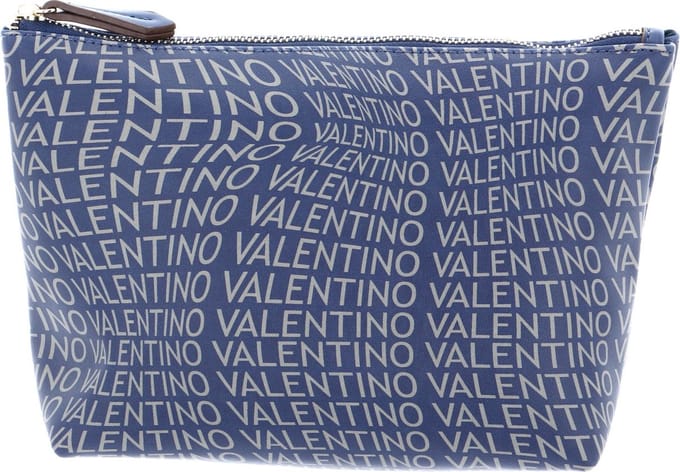 VALENTINO Toilettas Samosa Punch Cosmetic Purse Blu / Grigio Donkerblauw