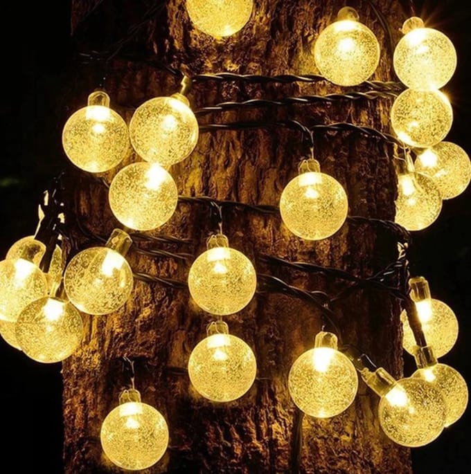 Kerst slinger solar - 20 LEDs - 485cm