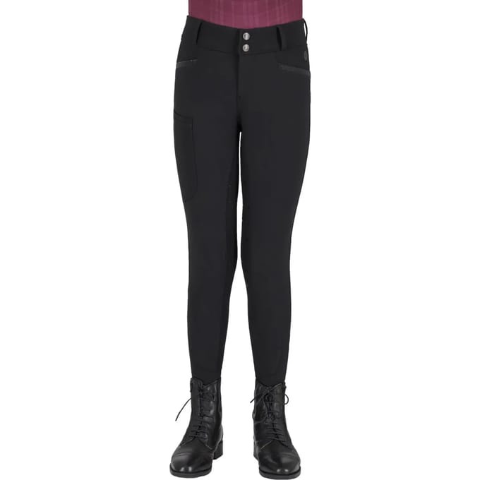 Qhp Rijbroek Zahra Junior Full-grip Zwart - 140