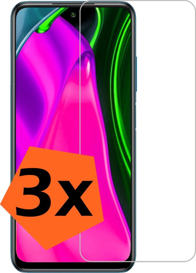 Screenprotector - 3 Stuks - Geschikt voor Xiaomi Poco M3 Pro - Extra Sterk - Gehard Glas - Beschermglas - Tempered Glass - Screen Protector