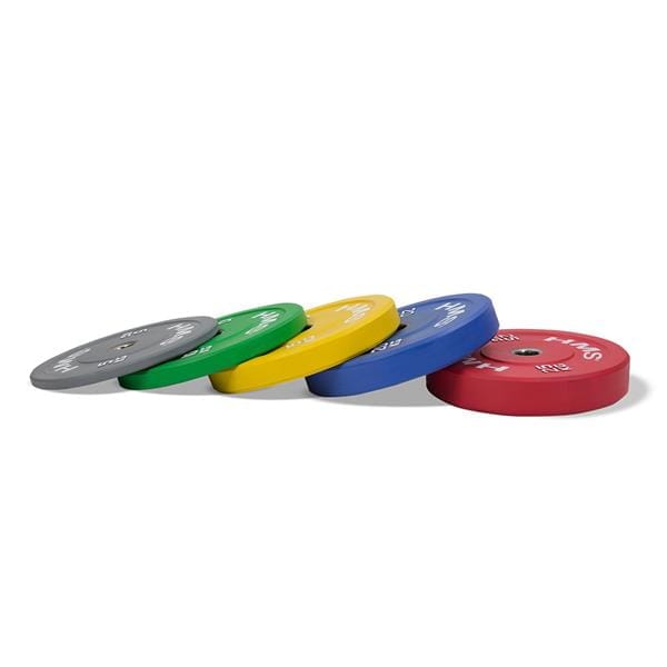 HMS CBR Serie - Olympische Bumper Schijf - 10kg - Groene Kleur - Gum Gecoat