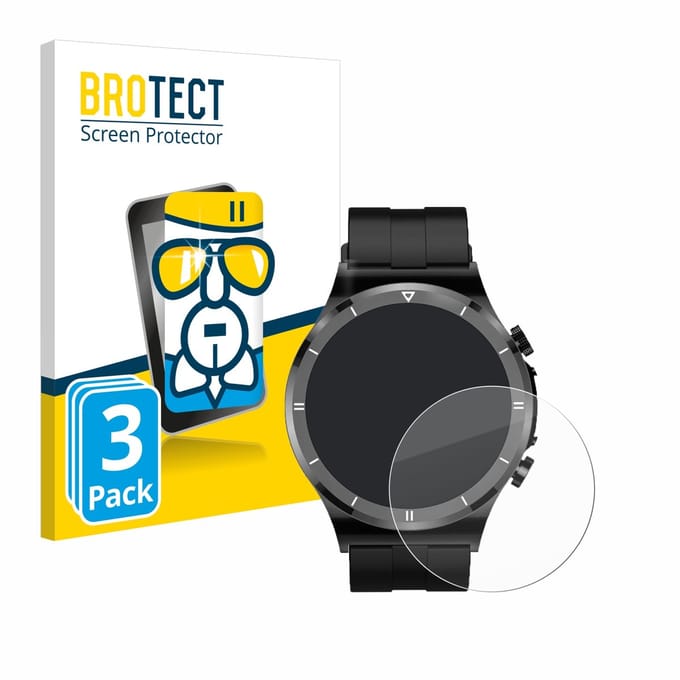 Screenprotector 3 Stuks voor Sanorum Smartwatch 1.39" Beschermglas transparant