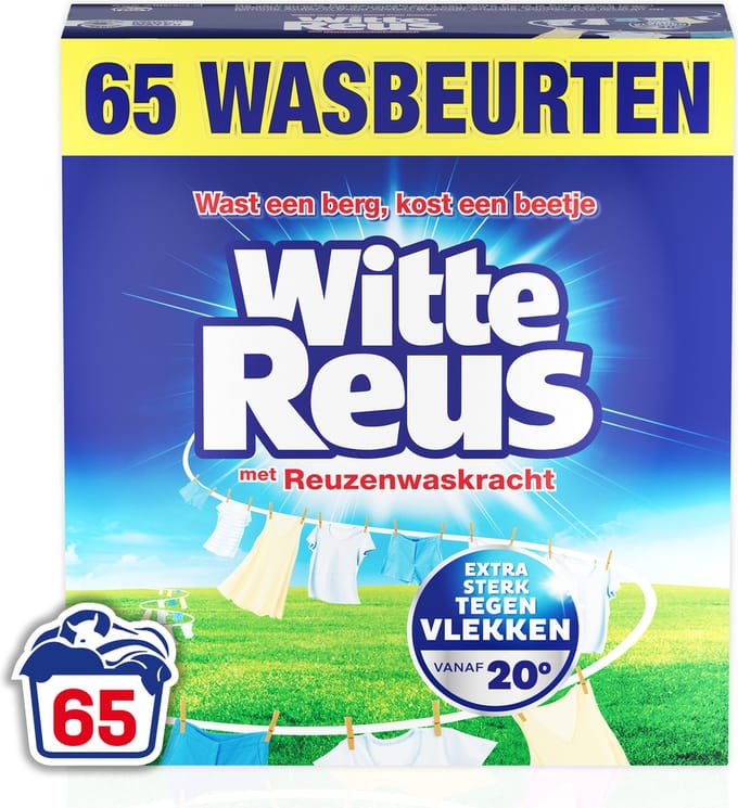 Witte Reus - Waspoeder - Witte Was - 65 Wasbeurten