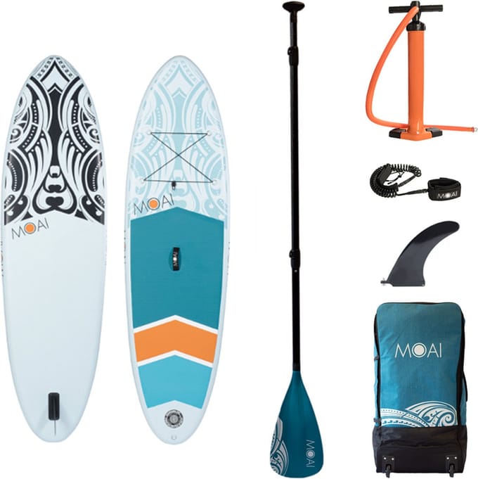 MOAI - 9'5 - Opblaasbare supboard - Beginner - 15PSI - Suppen