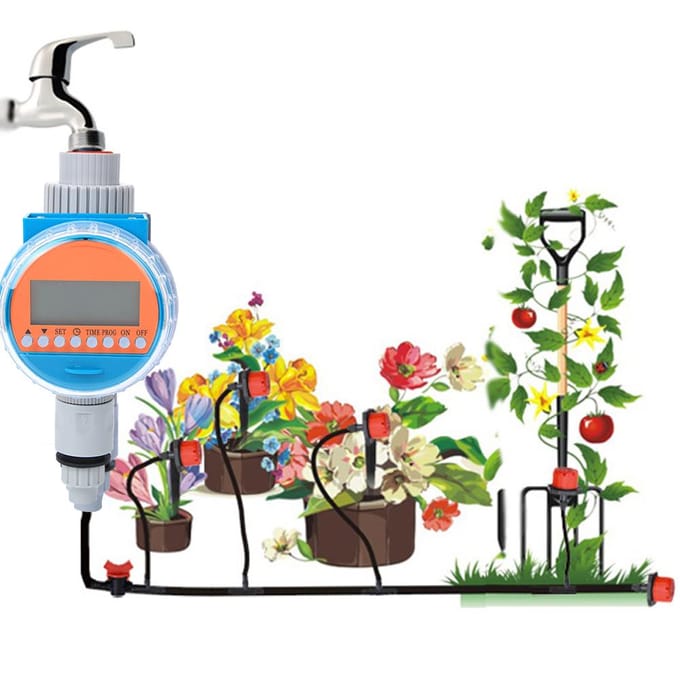 G1-1/4 DN32 Intelligente Irrigatiecontroller Automatische Bewateringstimer voor Kas Plant Bloem blue