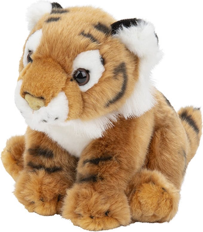 Nature Planet Tijger Knuffel - pluche - 18 cm - knuffeldier